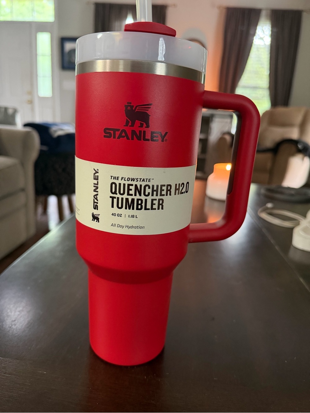 Stanley Quencher H2.0 Tumbler 40 oz. - Lava (Red)